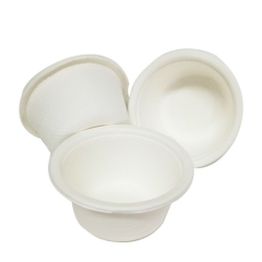 Tasse de canne à sucre biodégradable jetable de 2 oz pour sauce