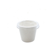 Copa de helado de bagazo de caña de azúcar Copa de porción compostable de 4 oz