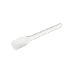 4 Inch White Mini Disposable Ice Cream Scooper Spoon 100% Biodegradable Alternative to Plastic