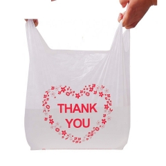 customize logo printed disposable biodegradable pla shopping bag