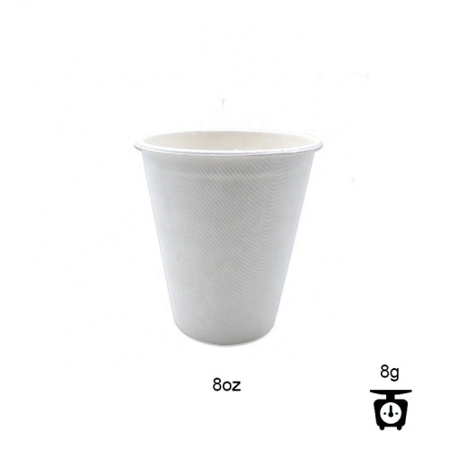 Fabrik umweltfreundliche kompostierbare biologisch abbaubare Zuckerrohrfabrik Tassen Einweg-Kaffeetassen aus Kunststoff mit Deckel