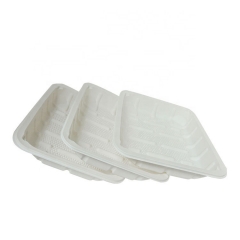 Eco-Friendly Disposable Meat Trays Biodegradable Cornstarch Tray