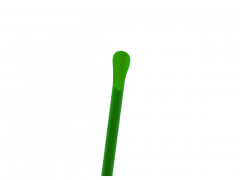 Eco-Friendly Biodegradable 6mm PLA Plastic Straw With Spoon