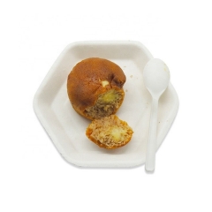 Mini cucchiai da degustazione usa e getta biodegradabili da 4 pollici per assaggiare deliziosi dessert
