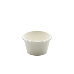 Tasse de canne à sucre biodégradable jetable écologique de 4 oz