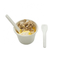 Eco Friendly Compostable CPLA Frozen Yogurt Spoons