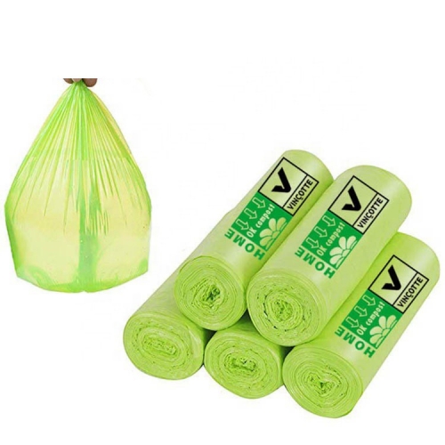 logo customize print biodegradable supermarket packaging clear bag