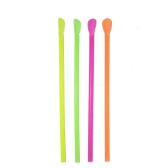 Supermarket disposable biodegradable spoon pla plastic reusable straws drinking straw
