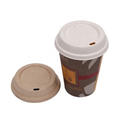 USA Market Custom Logo 100% Biodegradable Sugarcane Bagasse Coffee Cups