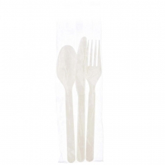 Disposable compostable biodegradable disposable fruit fork PLA cutlery set