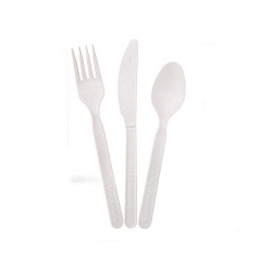 Cooking Utensils Eco Friendly 7 Inch CPLA Spoon Fork Set