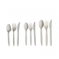 7 Inch PLA flatware set disposable 100% Biodegradable compostable plastic cutlery