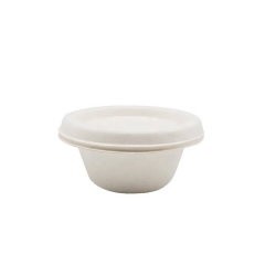 disposable Christmas 2 Oz Eco Friendly Sugarcane Pulp Disposable Sauce Cup