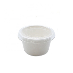 Contenitore per salsa biodegradabile in tazza da 2 once di bagassa