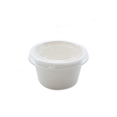 Recipiente de salsa biodegradable de taza de porción de bagazo 2OZ