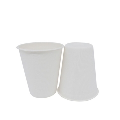 Disposable 9oz Biodegradable Sugarcane Pulp Coffee Cup