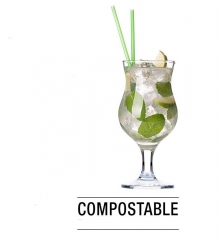 Eco-Friendly Disposable Pla Straws Biodegradable Pla Drinking Straw