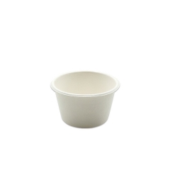 Tasses jetables de sauce de trempage de bagasse biodégradable de canne à sucre de 4 onces de tasse