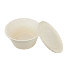 Eco-friendly Cornstarch Food box Biodegradable Soup Bowl With Lid