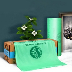 logo personalizza stampa sacchetto trasparente di imballaggio del supermercato biodegradabile