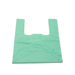 organic waste 100% biodegradable cornstarch bag with handle