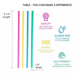 Biodegradable Composting PLA Plant Based Compostable Straws