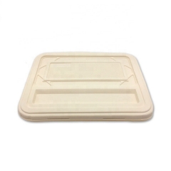 Disposable Cornstarch 5 Compartment Biodegradable Lunch Tray For School