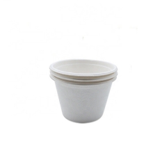 Tasse de sauce bagasse de canne à sucre 100% biodégradable de 4 oz