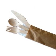 Cuchillo de madera desechable compostable biodegradable cuchillo de madera