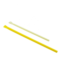 New Style Recyclable PLA Drinking Straw Spoon at Diameter 6mm