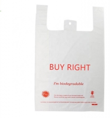 customize logo printed disposable biodegradable pla shopping bag