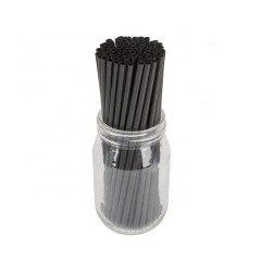 Giant Disposable Compostable Notplastic Straight PLA Black Straw