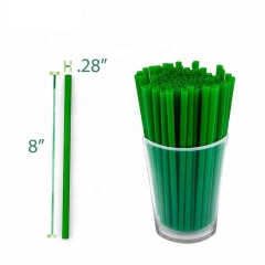 Custom Package 100% Compostable Plastic Drinking Straws Biodegradable