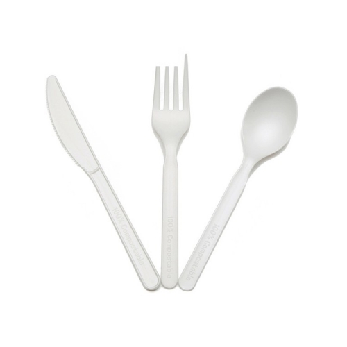 Chinese Supplier Biodegradable Customized CPLA Cutlery Set
