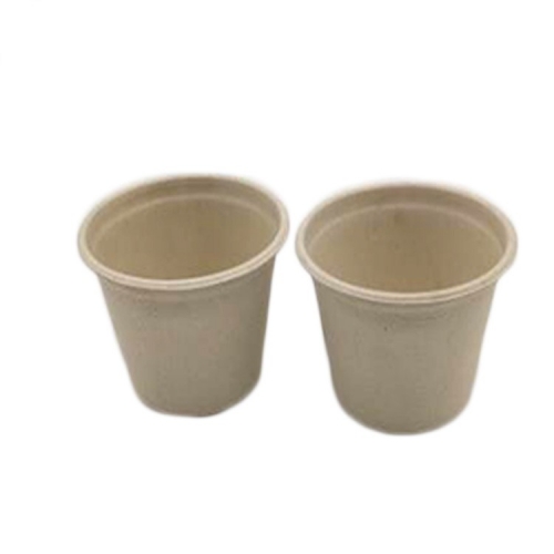 Disposable coffee Cup 140 ml customized biodegradable sugarcane cups
