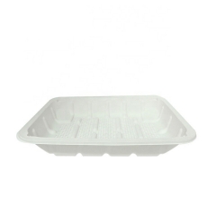 Eco-Friendly Disposable Meat Trays Biodegradable Cornstarch Tray