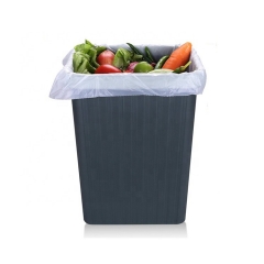 Sacs à ordures compostables à rouleaux écologiques de fécule de mas de qualité alimentaire