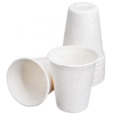 USA Market Custom Logo 100% Biodegradable Sugarcane Bagasse Coffee Cups