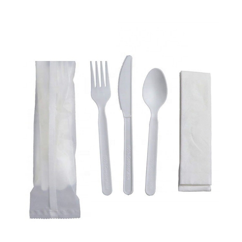 Disposable wholesale price compostable cpla cutlery plastic cutlery set