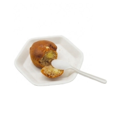 Biodegradable 4 Inch Mini Disposable Tasting Spoons for Sampling Yummy Desserts