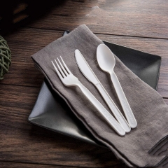 Conjunto de utensílios de cozinha PLA compostável de 6 polegadas