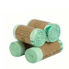 logo customize print biodegradable supermarket packaging clear bag