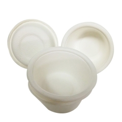 Tasses de canne à sucre biodégradables jetables de 2 oz pour sauce