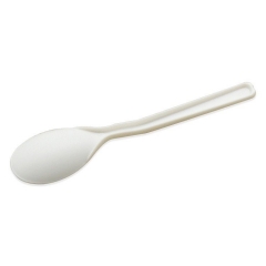 Mini cucharas de degustación desechables biodegradables de 4 pulgadas para probar deliciosos postres