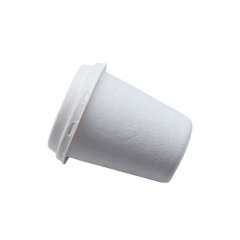 Copo de papel de café descartável de 90 mm biodegradável impresso personalizado com tampa