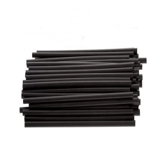 Giant Disposable Compostable Notplastic Straight PLA Black Straw