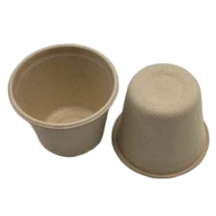 Taza de café desechable 140 ml tazas de caa de azúcar biodegradables personalizadas