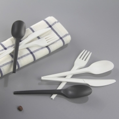 Eco friendly Restaurant Cake Brand New Biodegradable Flatware Plastic Cutlery Set