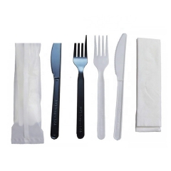 Eco Disposable Forks Spoons and Knives Set Biodegradable Cutlery Set