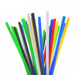 Eco-friendly Wholesale Disposable Custom Color PLA Straws For Milk